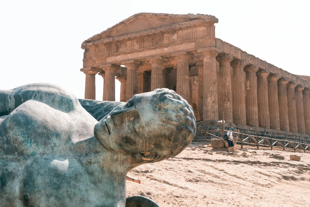 The valley of temples in Agrigento Sicily